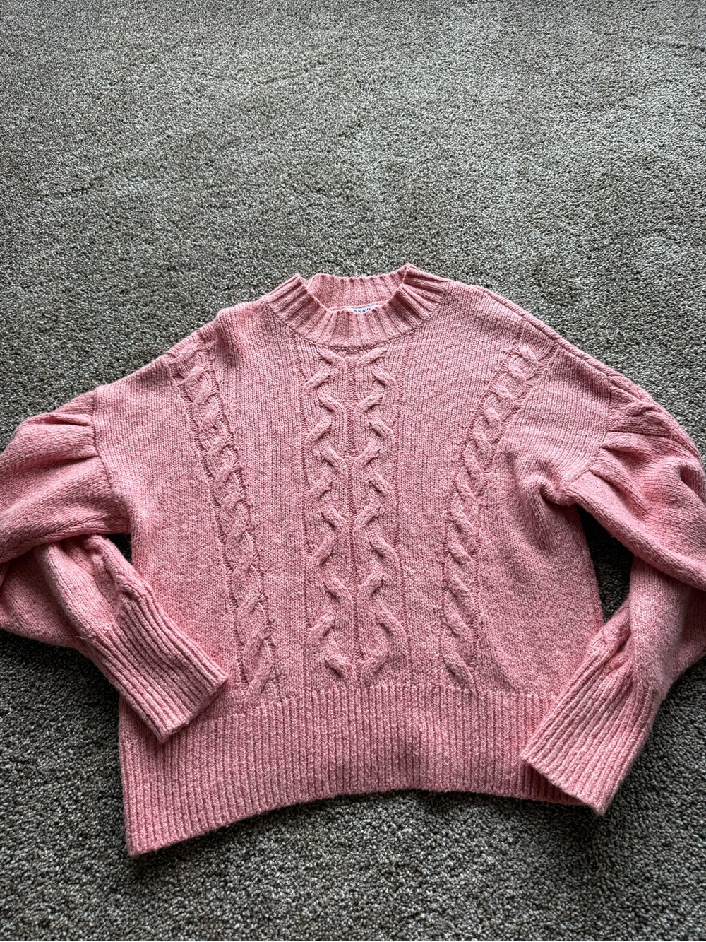 Old Navy Pink Cable Knit Sweater